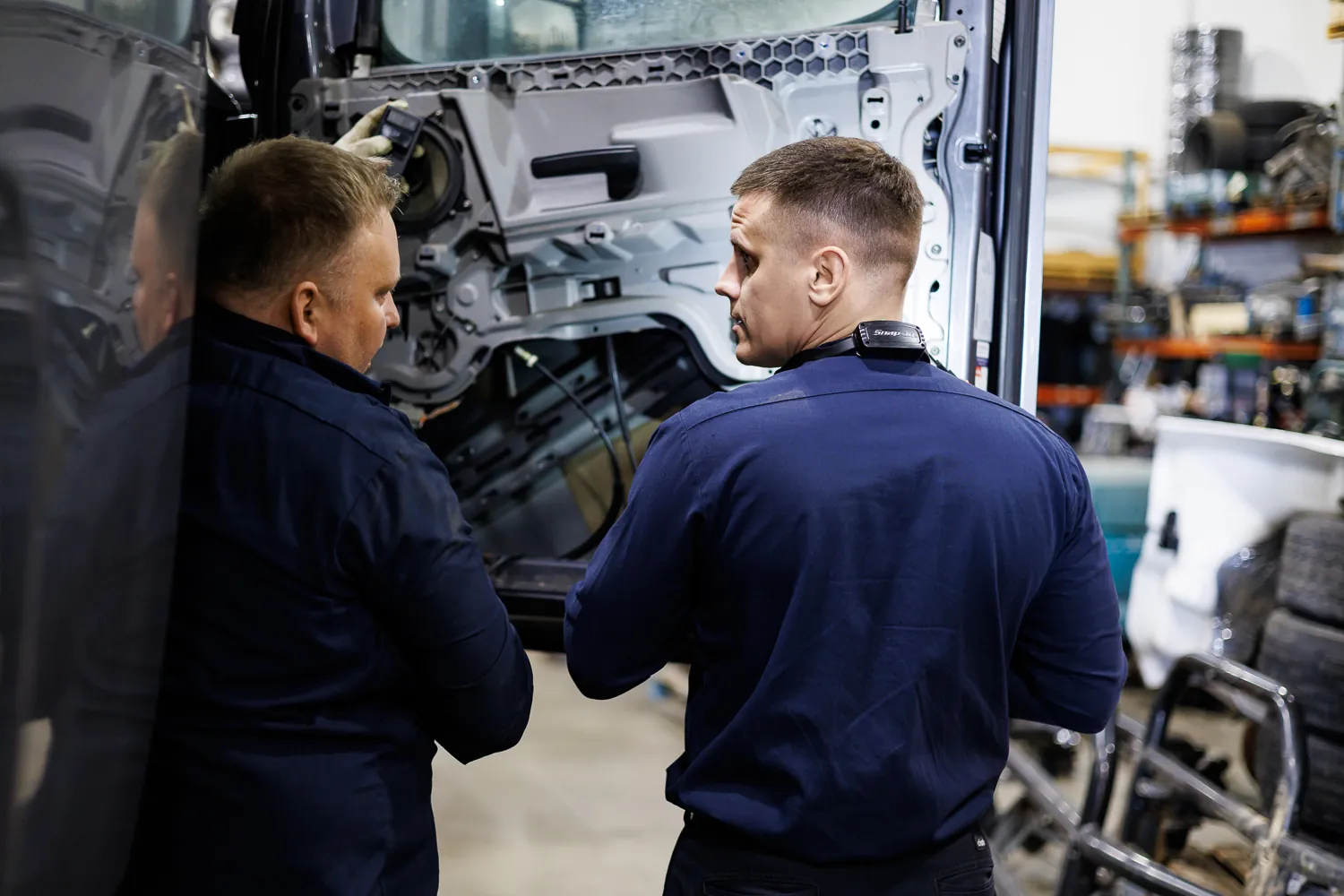 Truck Clinic workshop in Romeoville, IL, where electrical and wiring repairs is done in-house