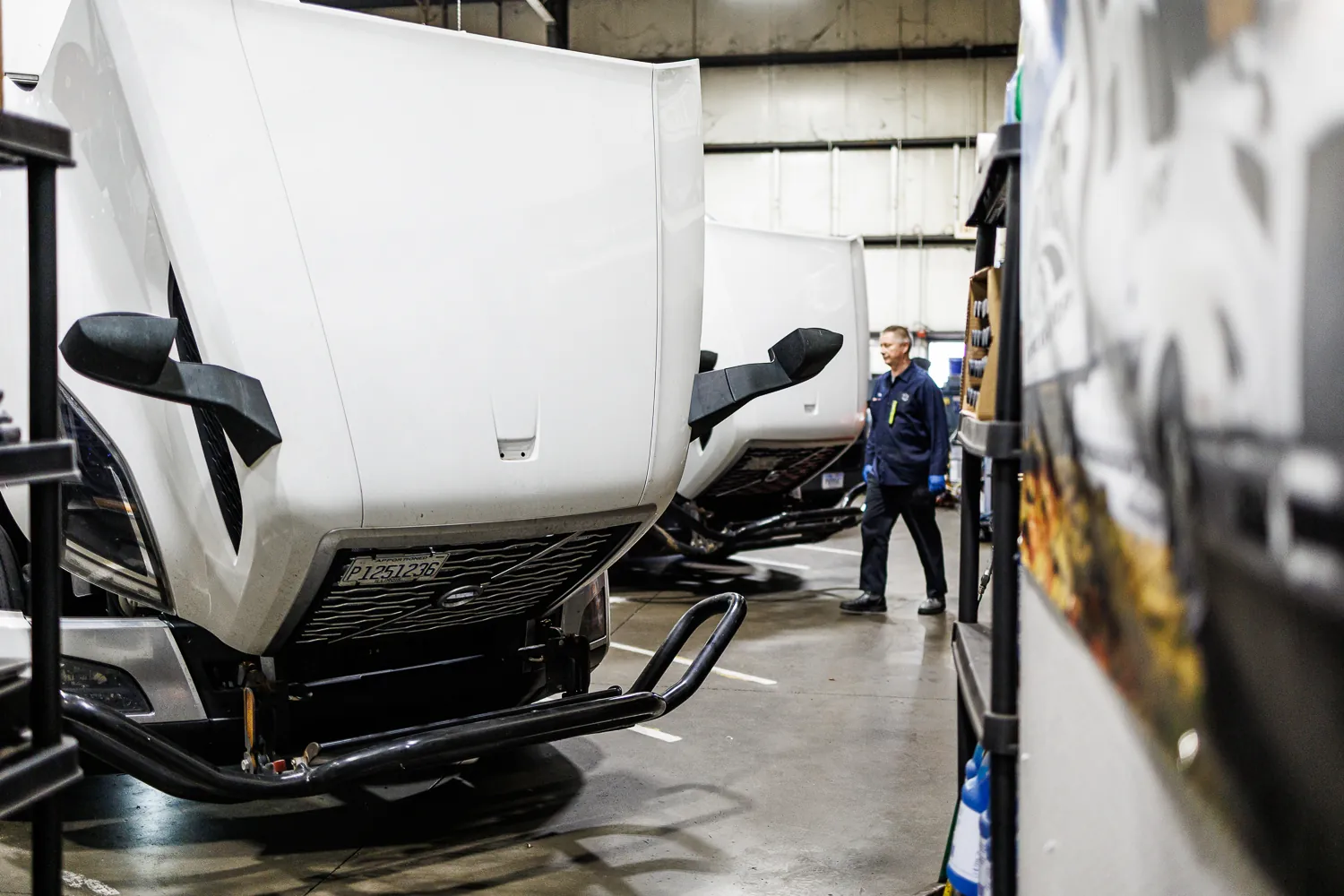 Truck Clinic workshop in Romeoville, IL, where transmission and differential repair is done in-house